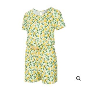 Aldi Lemon Print Short Sleeve Romper